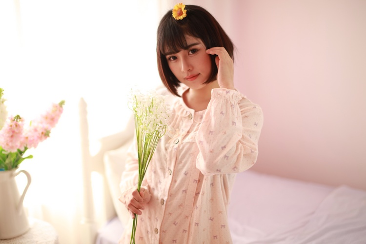 MEJU 天使妈咪 <em>女孕妇长袖睡衣</em> <em>纯棉</em>纱布月子