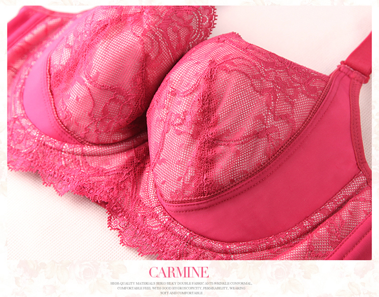 货到付款 依曼丽大码<em>文胸</em>薄款收副乳聚拢全罩