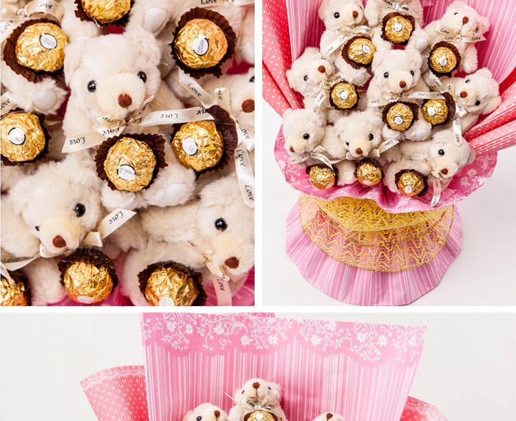 朵美Do More 创意正品费列罗<em>巧克力</em>花束<em>送女</em>