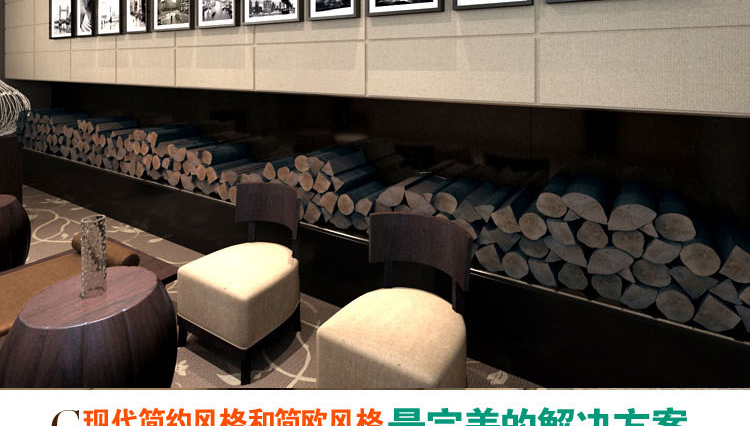 百易尚品进口实木照片墙创意欧式相片墙超大尺寸相框墙组合 原木色套装+欧美风情画芯