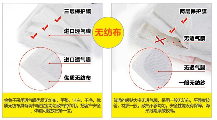TO-PLAN 金兔子大码暖贴暖宝宝热帖热宝14小时 10片装