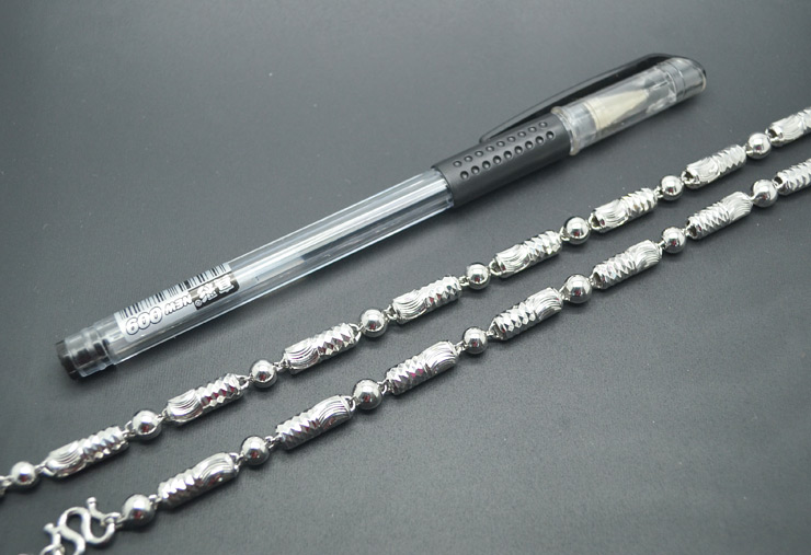 铂金白金pt950男项链性价比 老凤祥铂金项链p