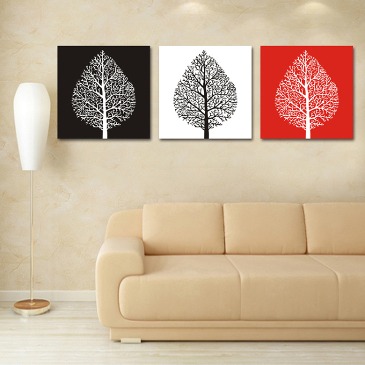 一若高档品牌无框画 现代客厅沙发背景墙装饰