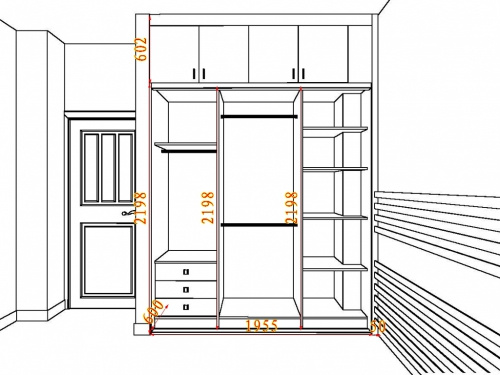 宅配 定制衣柜 整体衣柜衣橱定制 移门推拉门大