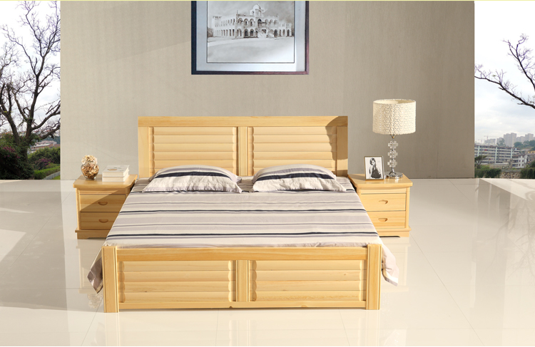 京东商城 索格实木床 1.8m 1.5m 松木大床 单人