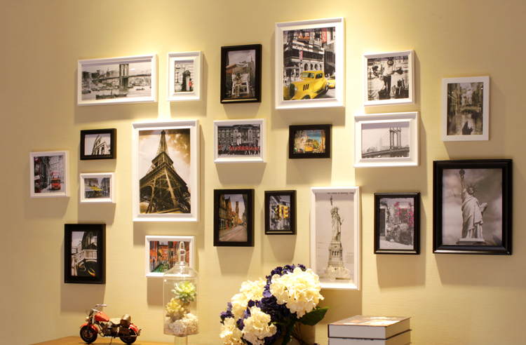百易尚品欧式实木照片墙