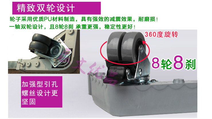 辰文 不锈钢洗衣机架 日韩洗衣机空调冰箱支架  海尔LG松下西门子滚筒洗机底座加高移动脚架 固定款长50-67宽47-64