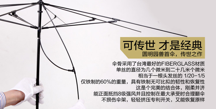 蒲公英十二生肖兽首伞强拒水一甩干高档礼品紫色/黑色/酒红色三色可选广告伞 龙首 黑色