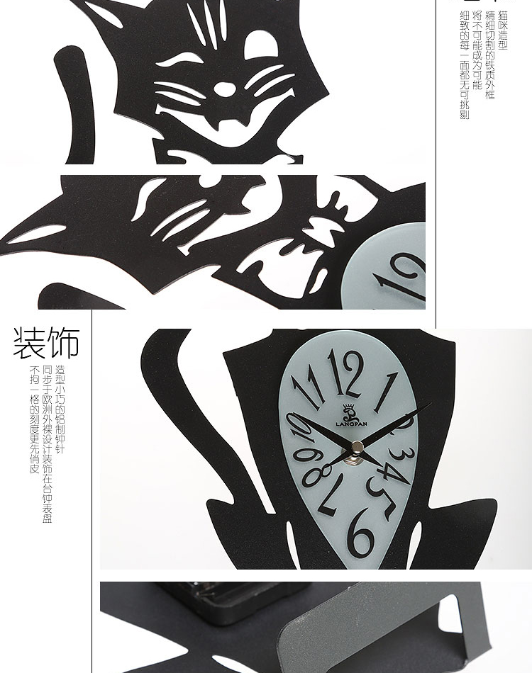 美居一刻 创意钟表座钟客厅艺术石英钟 装饰个性卧室静音床头摆台钟 欧式现代简约书房摆式时钟