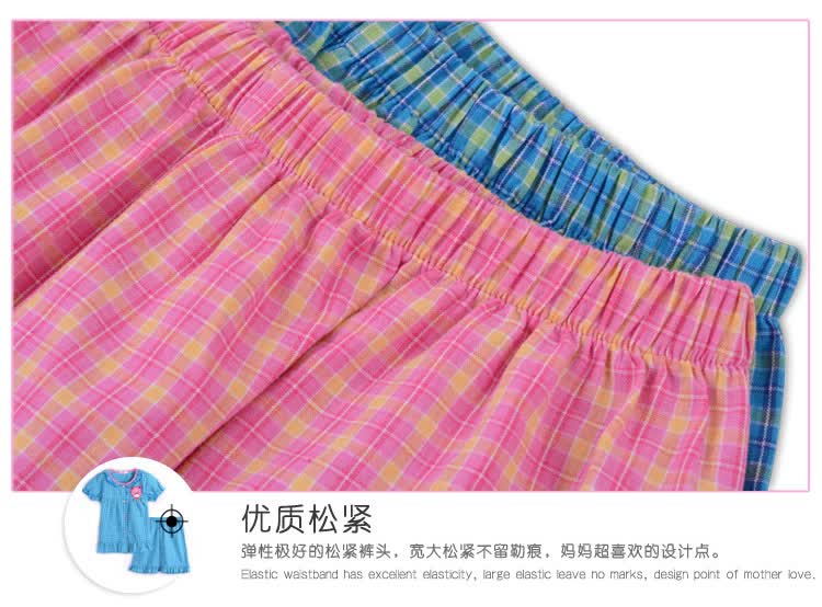 单车小熊 夏季新品<em>儿童睡衣</em>韩版女童可爱<em>公主</em>