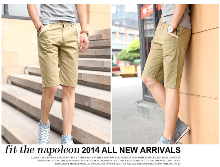 雅致新潮2014夏装<em>新款</em>男装韩版休闲<em>男士马裤</em>