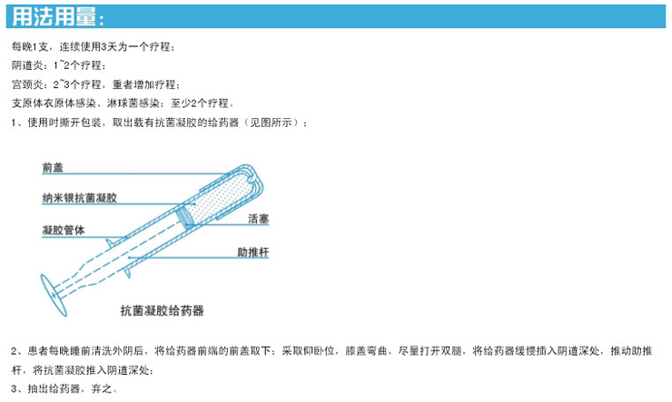 纳米银<em>妇女外用抗菌</em>器(阿希米<em>抗菌凝胶</em>)(5g±
