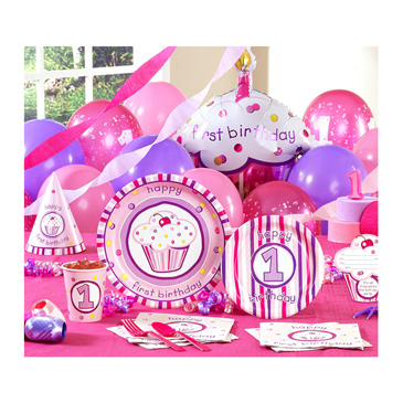 
                                        孩派HighParty 生日聚会派对用品 儿童玩具 女孩粉蛋糕主题吹龙6个                