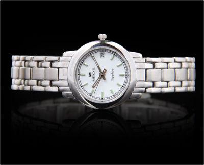 NEOS 雷欧时 2013新款时尚钢带石英情侣手表