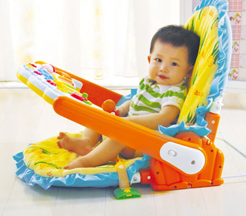 澳贝多功能趣味椅463312 奥贝婴儿床 音乐健身