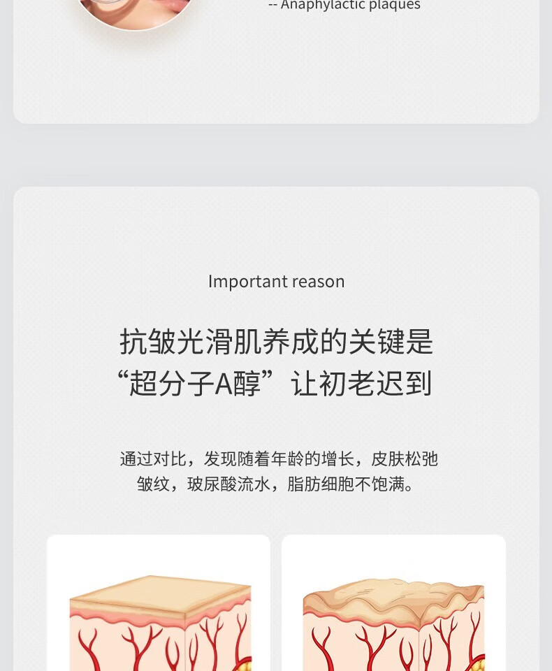 LAIERL VICHE视黄醇冻干粉精华液原液礼盒淡化痘印细纹提亮肤色修护理肤套盒 44瓶/盒