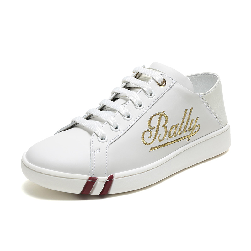 bally 巴利 奢侈品 女士刺绣牛皮运动鞋板鞋 wisen r