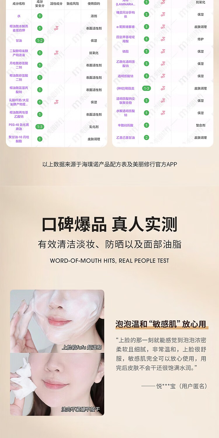 海璞诺HEPROA清橙氨基酸洁面慕斯男女温和清洁敏感肌控油洁面洗面奶乳新 300ml