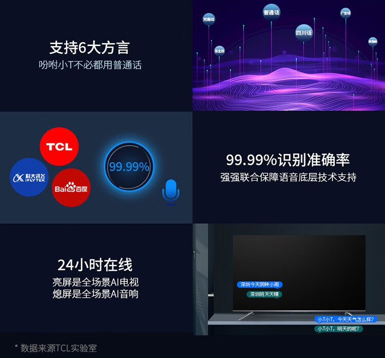 TCL 75V8 75英寸 真4K超清电视 AI智控 图6