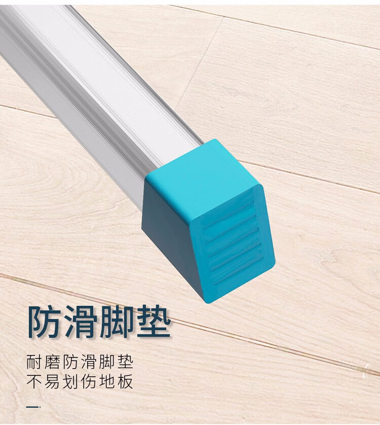 不锈钢晾衣架落地折叠室内外伸缩晒衣架凉衣架家用衣架阳台晒被子晾衣杆凉衣服尿布双杆架子x型挂衣架 滑轮全钢款2.4米三杆(可伸缩)+袜夹+防风钩