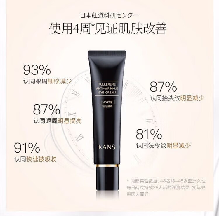 韩束（KanS）护肤品眼霜淡化细纹紧致补水保湿送老婆送妈妈送女友礼物 黑金眼霜奢享三件套