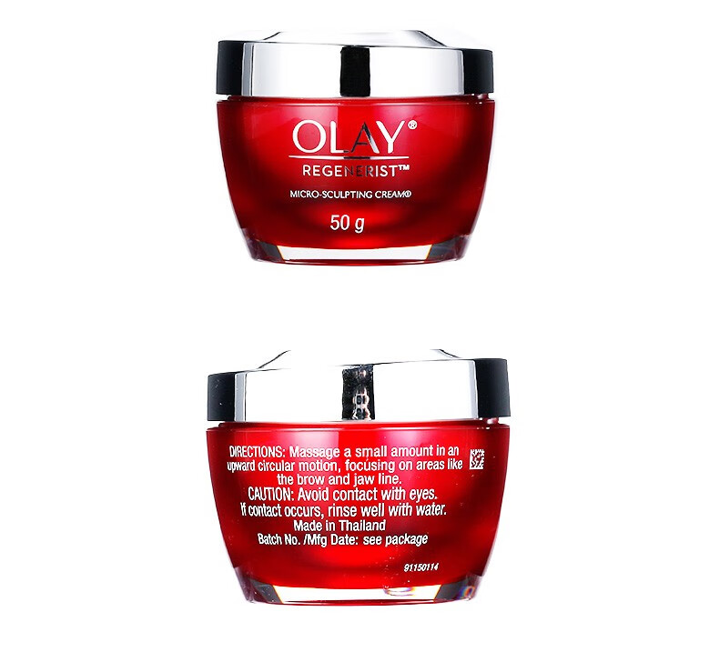 玉兰油（OLAY）大红瓶面霜50g进口版日霜晚霜新生塑颜金纯紧致抗皱 面部护肤品 大红瓶套盒（日霜50g+洁面乳）