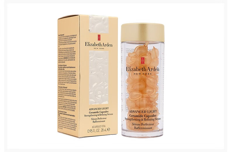 伊丽莎白雅顿（Elizabeth Arden） 时空焕活面部胶囊精华液金胶 紧致抗皱滋润 新版金胶七夕礼物 90粒左右