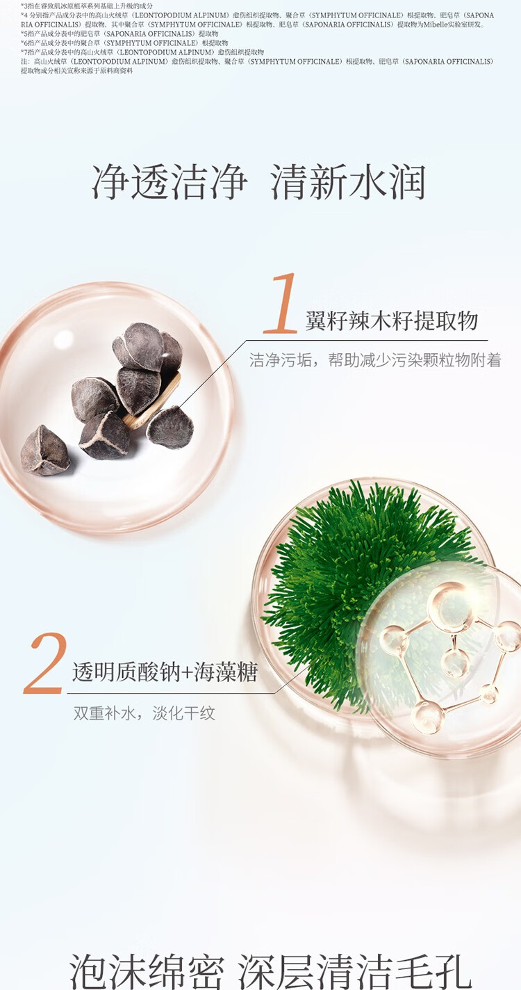 睿致肌屈臣氏LSD肌源塑颜洁面乳洗面奶100ml 包装升级随机发 净透*2