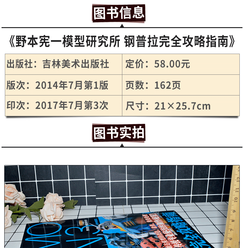 全套4册钢普拉入门 Nomoken3 钢普拉完全攻略指南 比例模型制作技法指南工具 喷笔剖析野本宪 摘要书评试读 京东图书