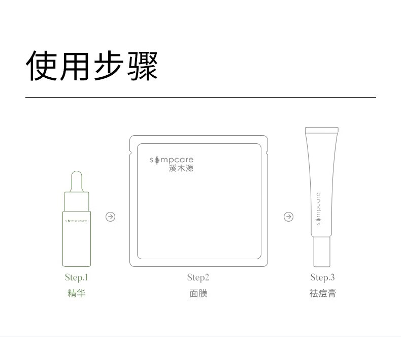 溪木源 愈创木焕能修护祛痘精华液改善油痘敏感肌 15ml