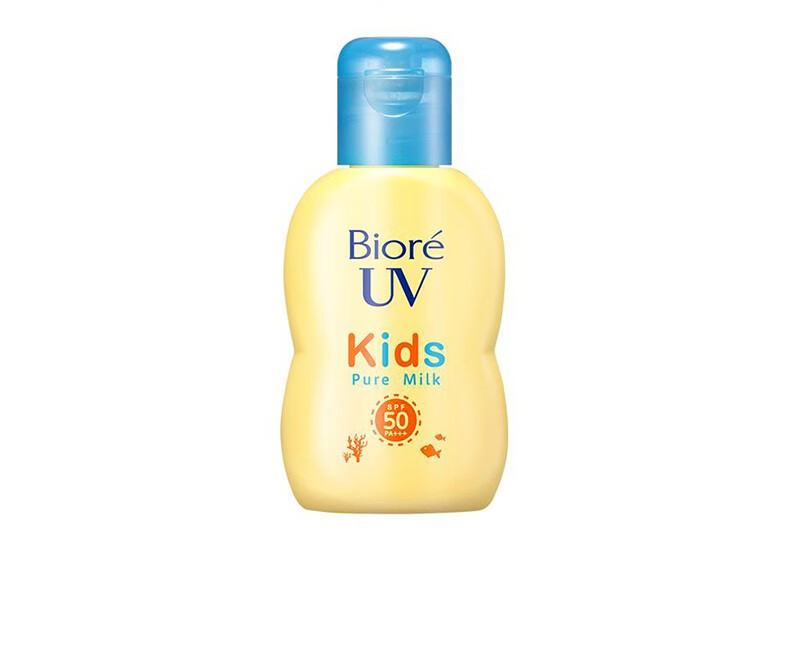 碧柔（Biore）日本进口儿童防晒霜温和不刺激敏感肌可用弱酸性清爽水润防晒乳液 防晒乳液70mlSPF50PA+++ 两瓶装