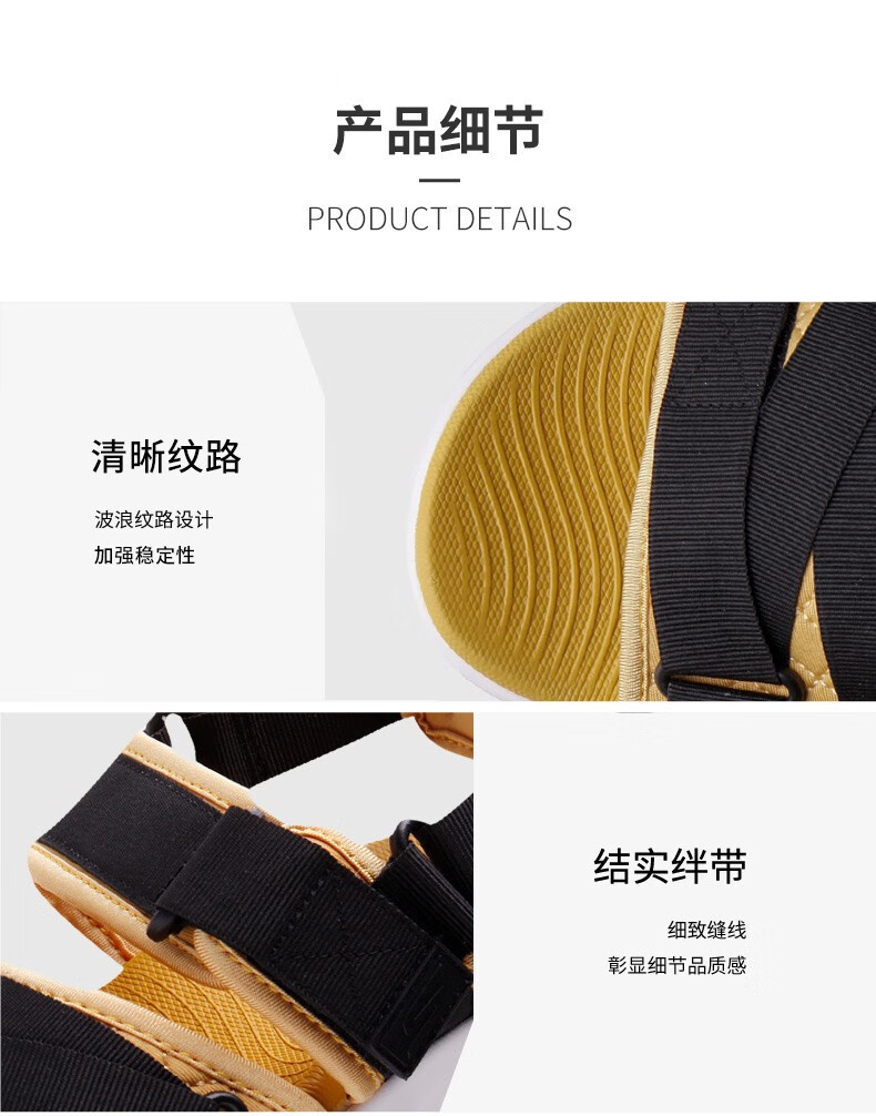 Skechers斯凯奇男鞋 夏季新品魔术贴凉拖鞋 轻质耐磨舒适沙滩鞋 55367 蓝色/BLU 44.5