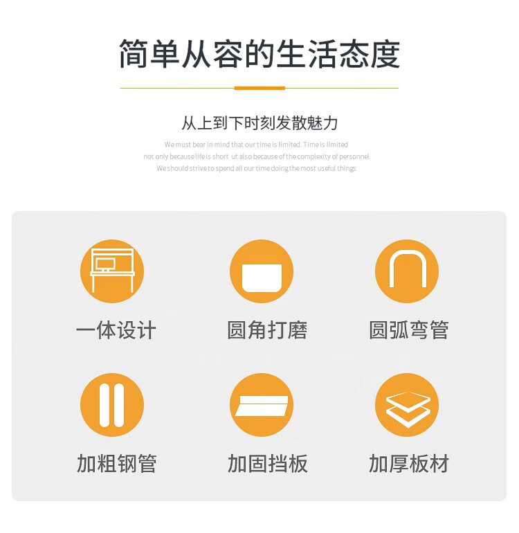 MULIGER实木电脑桌台式电竞游戏一体工作台简约家用卧室书房办公学习桌学生写字书架组合桌子 胡桃色 120*60*75