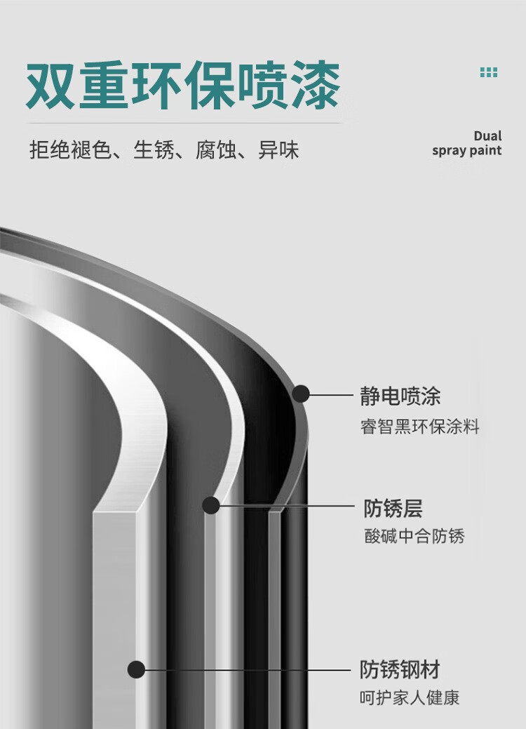 厨房置物架沥水碗碟架放碗置物餐具收纳多功能厨房置物架大容量家用多功能 B型三层黑色砧板套装