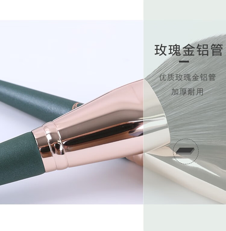 艾诺琪（ENERGY）小乔系列10支散粉刷眼影刷化妆刷套装粉底刷纤维毛套刷美妆工具 PU刷包 （干洗盒+洗刷蛋）