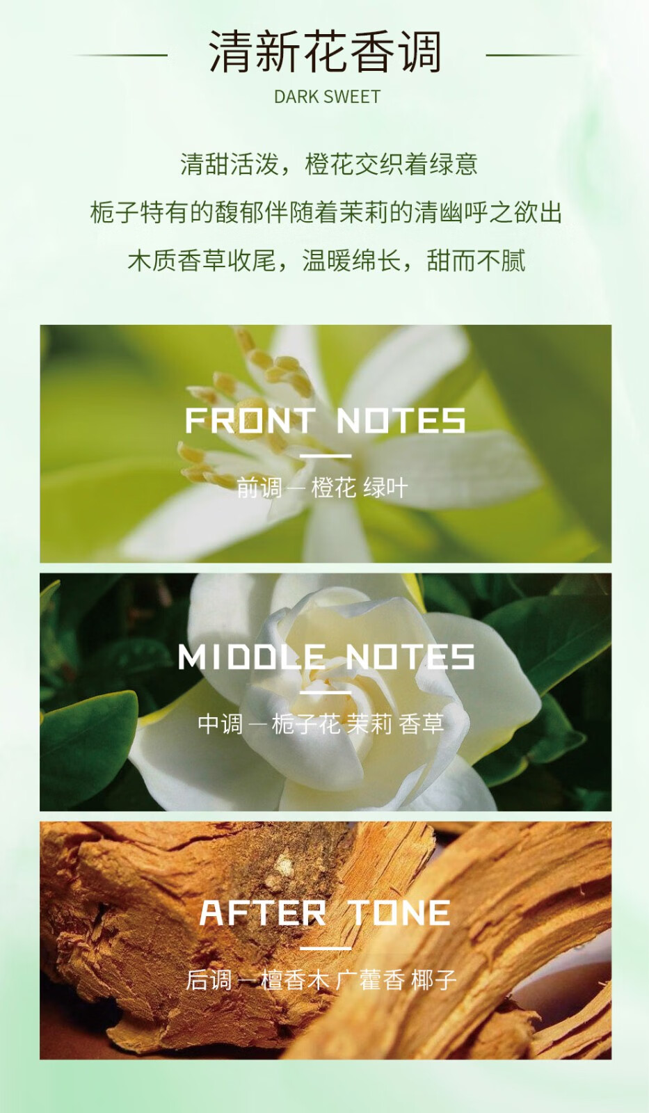 娜赛儿（LASTAR）【法国品牌】莫奈花园栀子花桂花香水女士35ml玫瑰送女友生日礼物 莫奈花园