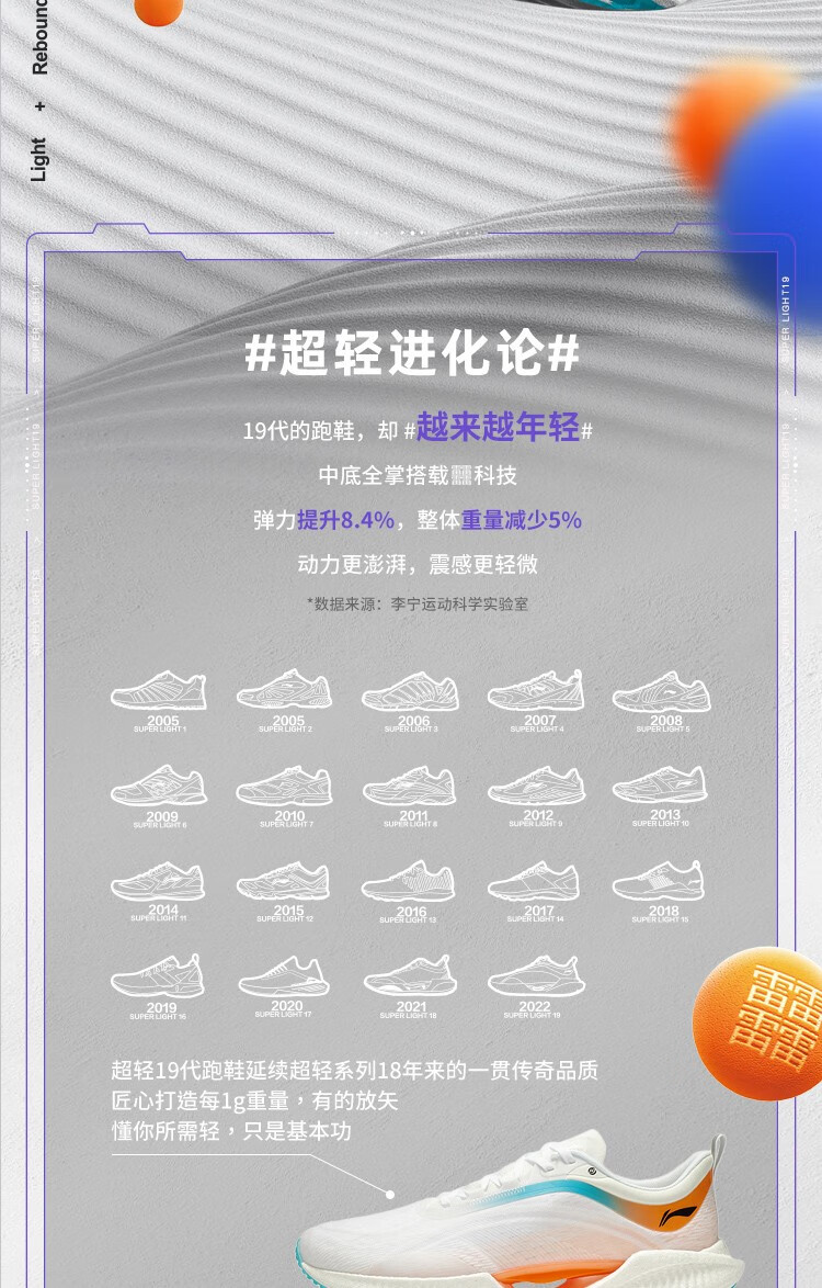 男鞋跑步鞋_LI-NING 李宁 超轻19 男子跑鞋 ARBS001