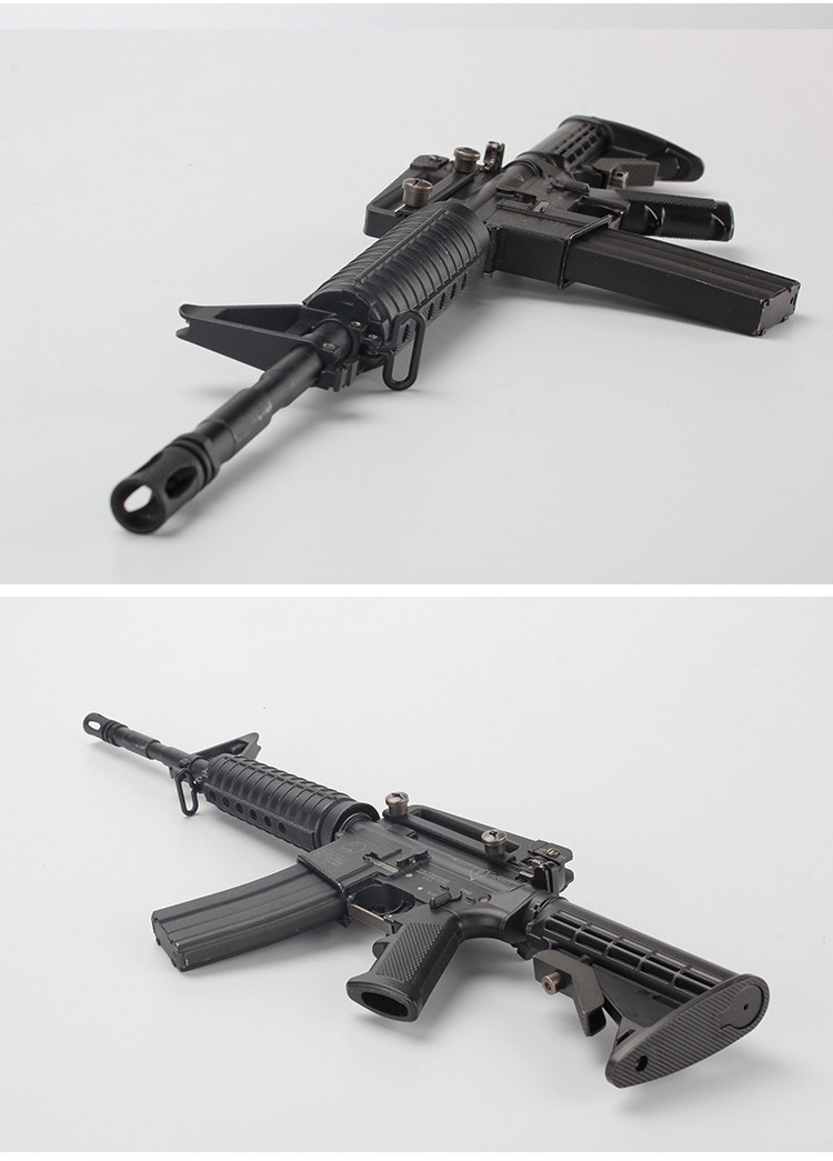 雅迪1205金属m4a1全拆卸可抛壳不可发射模型玩具枪cf合金军迷军事工艺