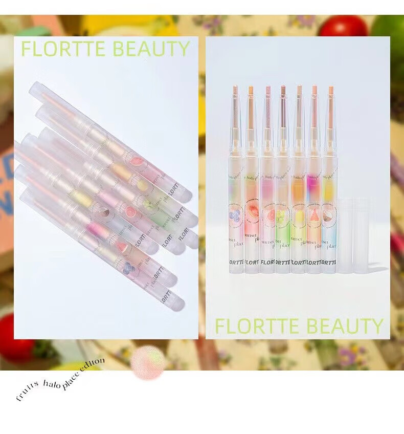 花洛莉亚（FLORTTE） 卧蚕笔推荐眼影笔一抹成型阴影高光提亮珠光卧蚕眼影笔膏 01#real椰椰