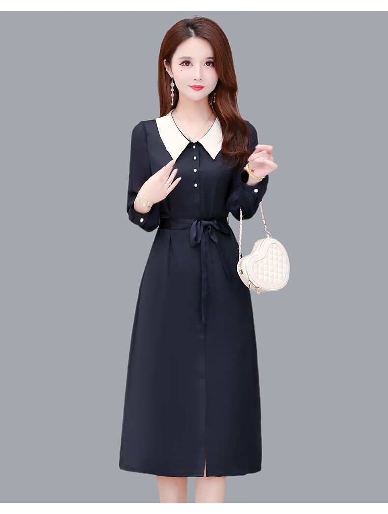 服饰内衣>女装>连衣裙>依蔻兰蒂(yikoulandi)>连衣裙女春秋2021新款