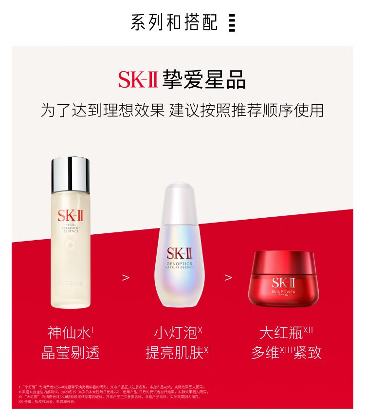 SK-II神仙水护肤品套装化妆品SK2套装礼盒skll护肤精华 神仙水230ml晶透经典礼盒B