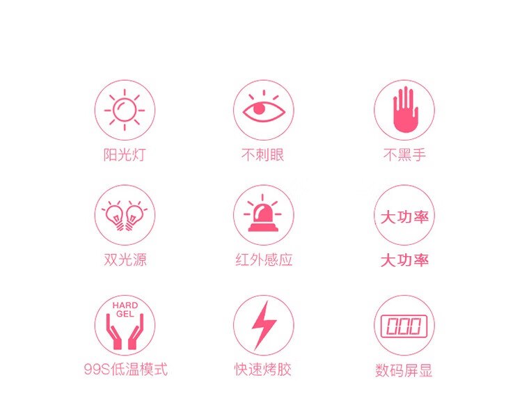 卡洛特（KLUOT） 美甲灯光疗机美甲油胶烘干灯智能LED烤灯初学者新手美甲工具 美甲灯【白色】 1个 X5