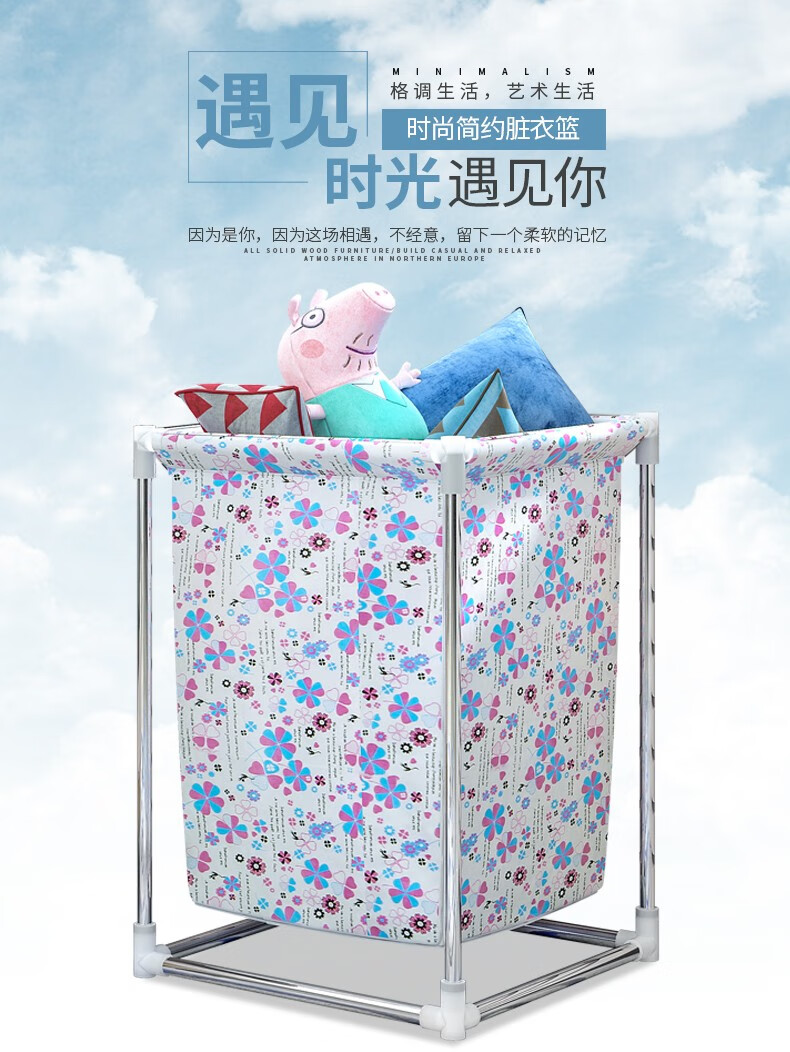 【京喜新人领】索尔诺 脏衣篮 大号整理篮布艺家用洗衣篮储物桶衣服收纳筐玩具收纳篮 卡其色2 卡其色