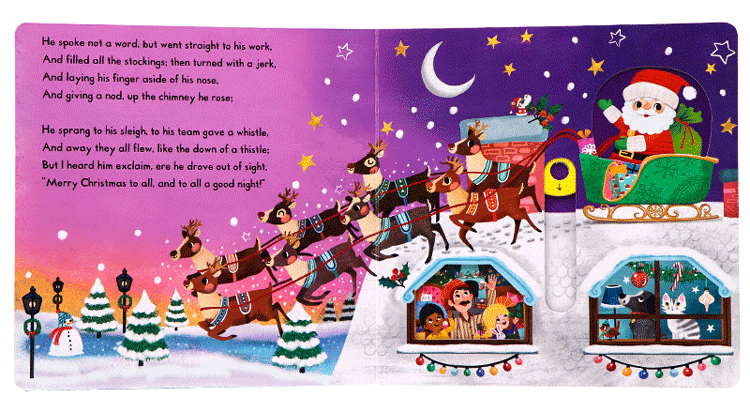 stories busy系列 童话篇 纸板书 twas the night before christmas