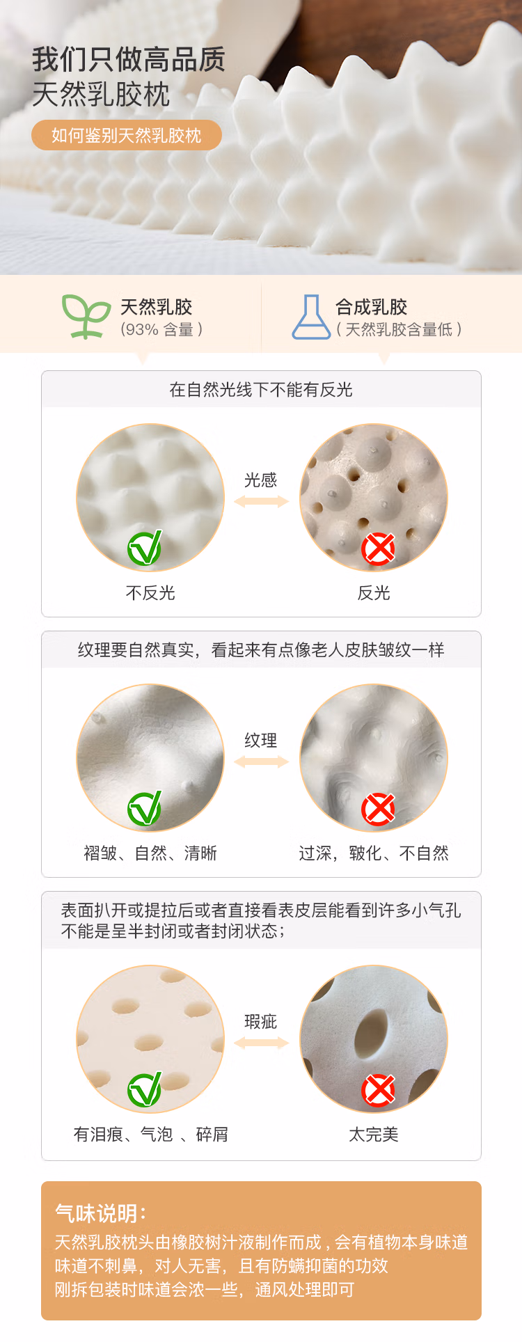 网易严选 93%泰国天然乳胶枕 护颈释压抗菌透气 按摩颗粒款 119元包邮 值值值-买手聚集的地方