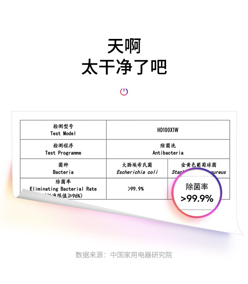 华凌 HD100X1W 洗烘一体滚筒洗衣机 10KG 图22