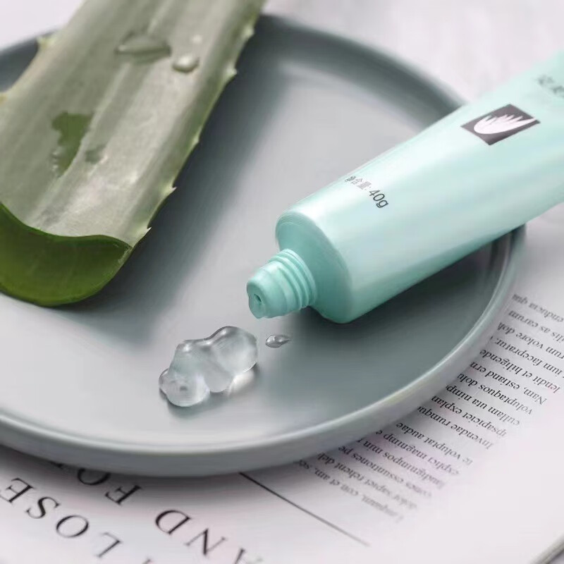 完美芦荟胶补水保湿温和滋养改善肌肤粗糙增加弹性乳液面霜 40g*5支