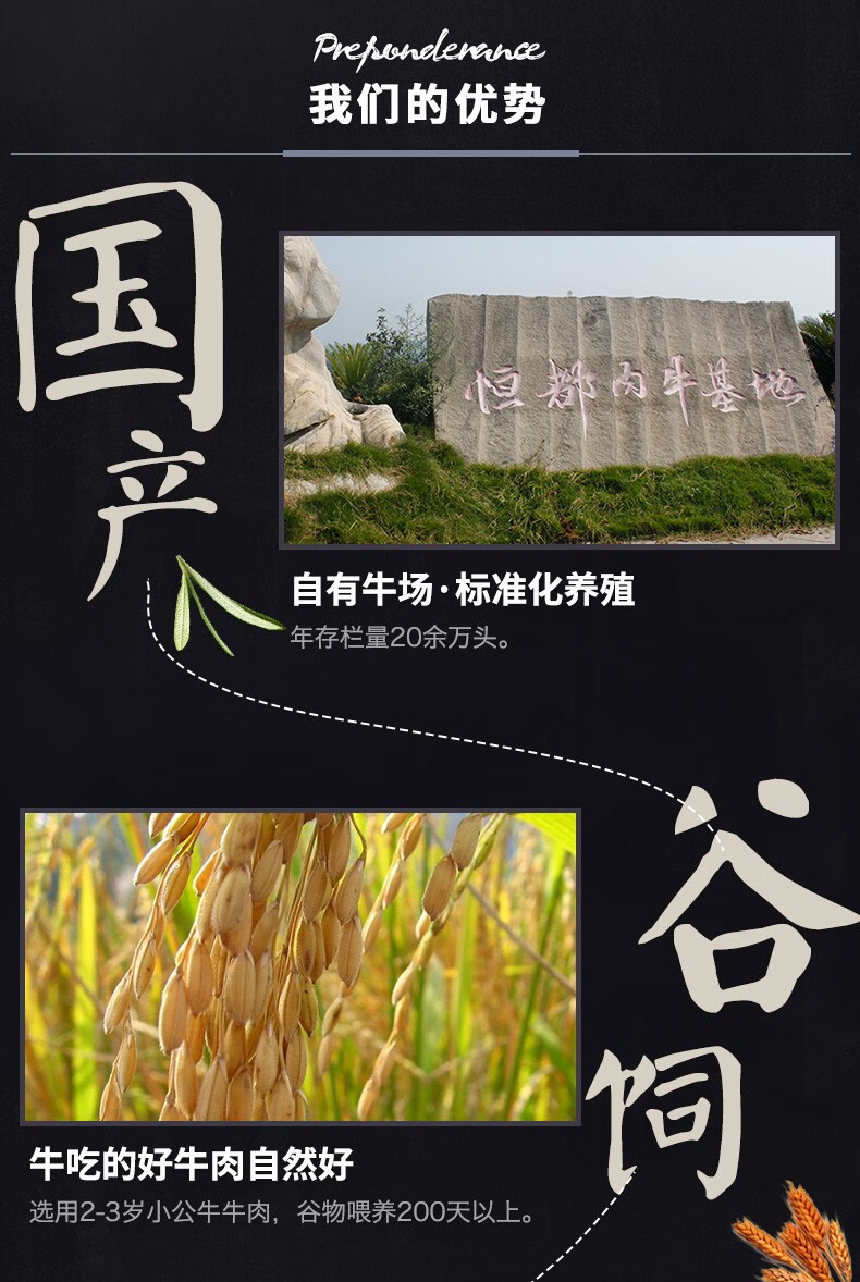 恒都 牛腱子肉 1kg*2件 图3
