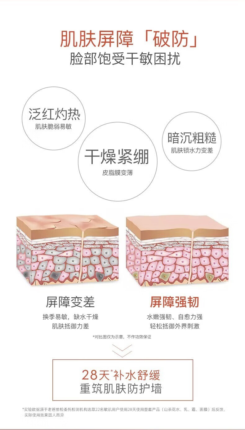 溪木源水乳护肤品山茶套装女舒缓敏感肌补水保湿化妆品官方正旗舰 2件套【水+乳】
