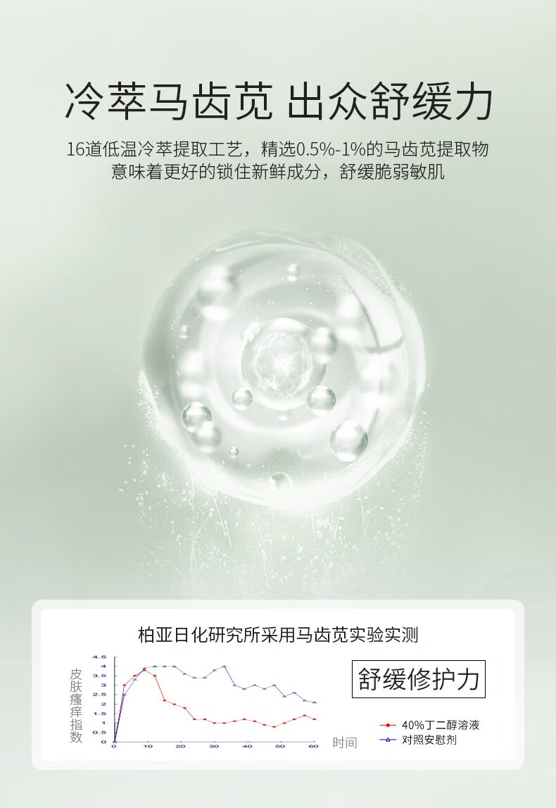 孔凤春 马齿苋舒缓呵护保湿面部精华液15ml敏感肌玻尿酸补水小安瓶 15g/ml